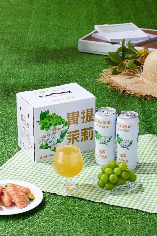 陽(yáng)春青提茉莉果味啤酒650ml罐裝