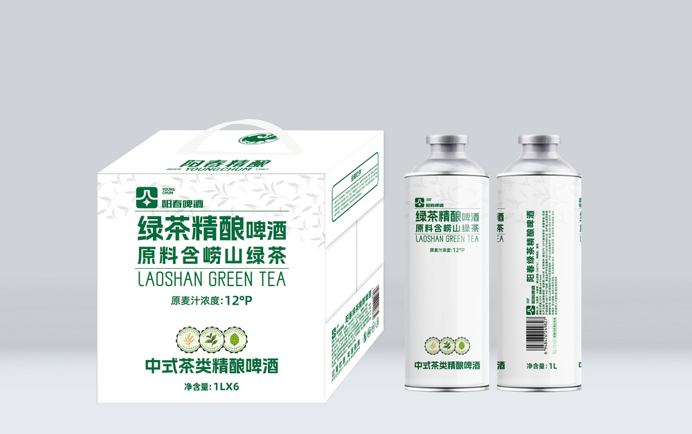 陽春啤酒綠茶精釀啤酒1L